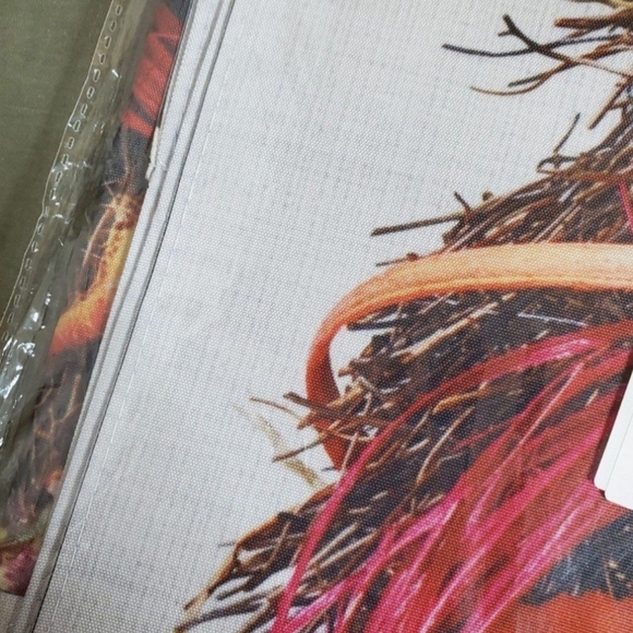 NEW Rustic Look Fall/Autumn Large Outdoor "Welcome" Flag w/wreath design - Picture 11 of 11